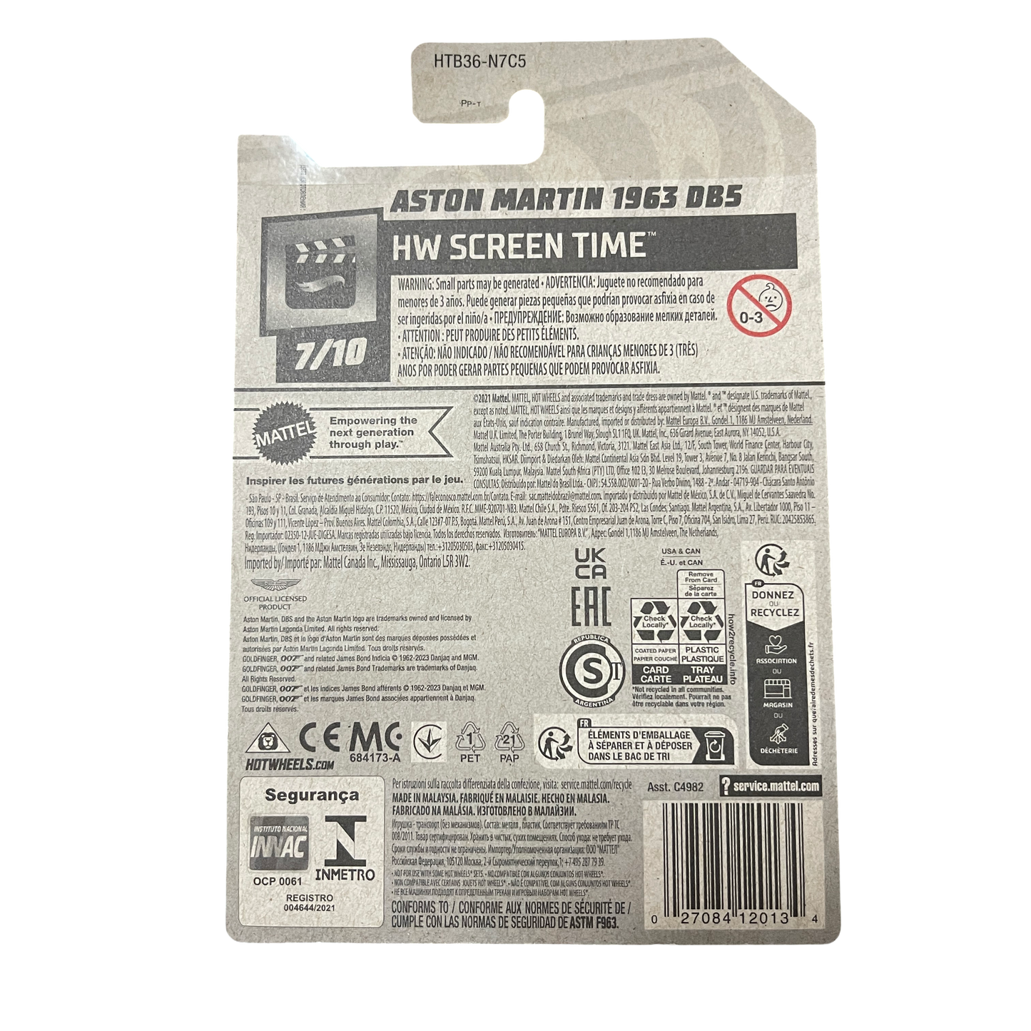 Hot Wheels Aston Martin 1963 DB5