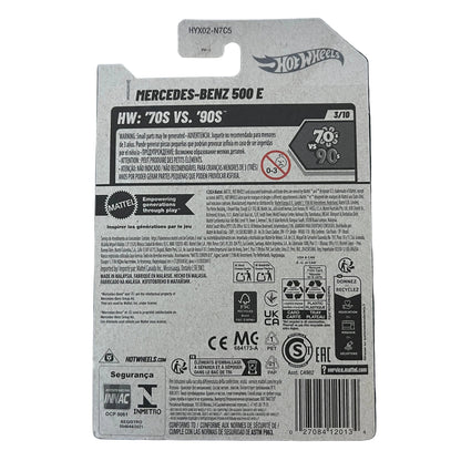 Hot Wheels 70s vs 90s Mercedes-Benz 500 E