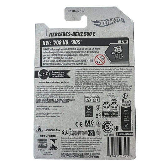 Hot Wheels 70s vs 90s Mercedes-Benz 500 E