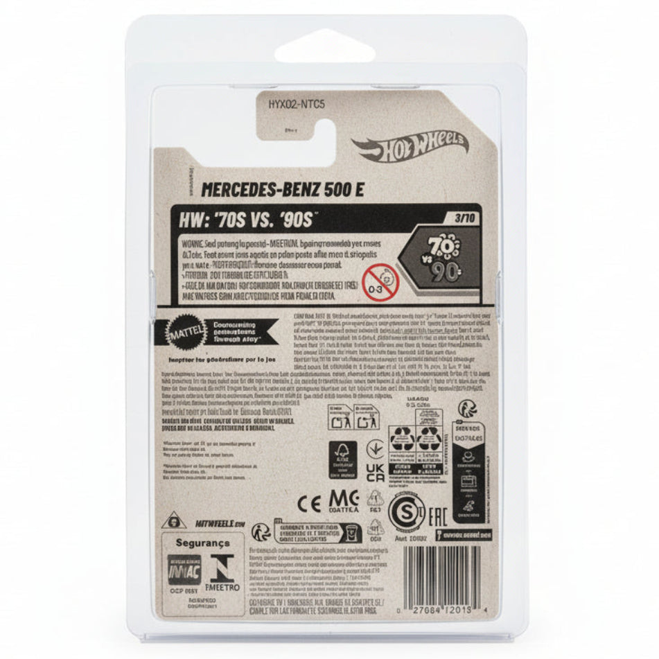 Hot Wheels 70s vs 90s Mercedes-Benz 500 E